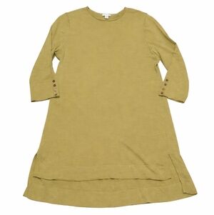 Like New J. Jill 100% Merino Wool Tunic Sweater Chartreuse Green Medium